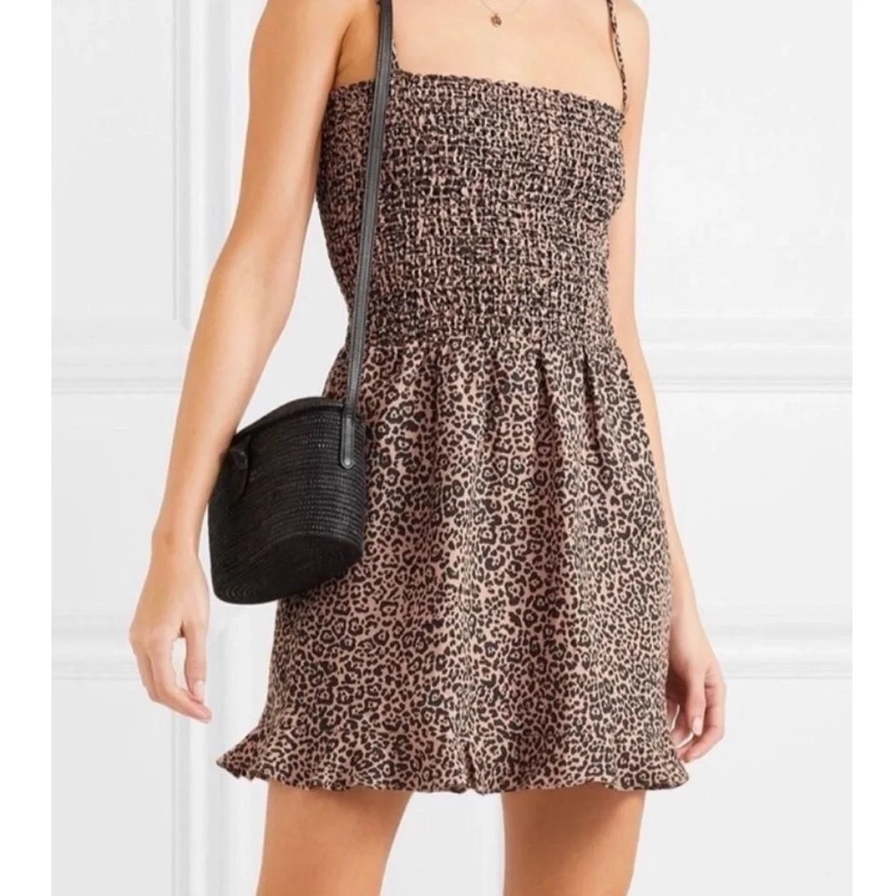 Reformation Rouen Leopard Mini Dress - Picture 3 of 5